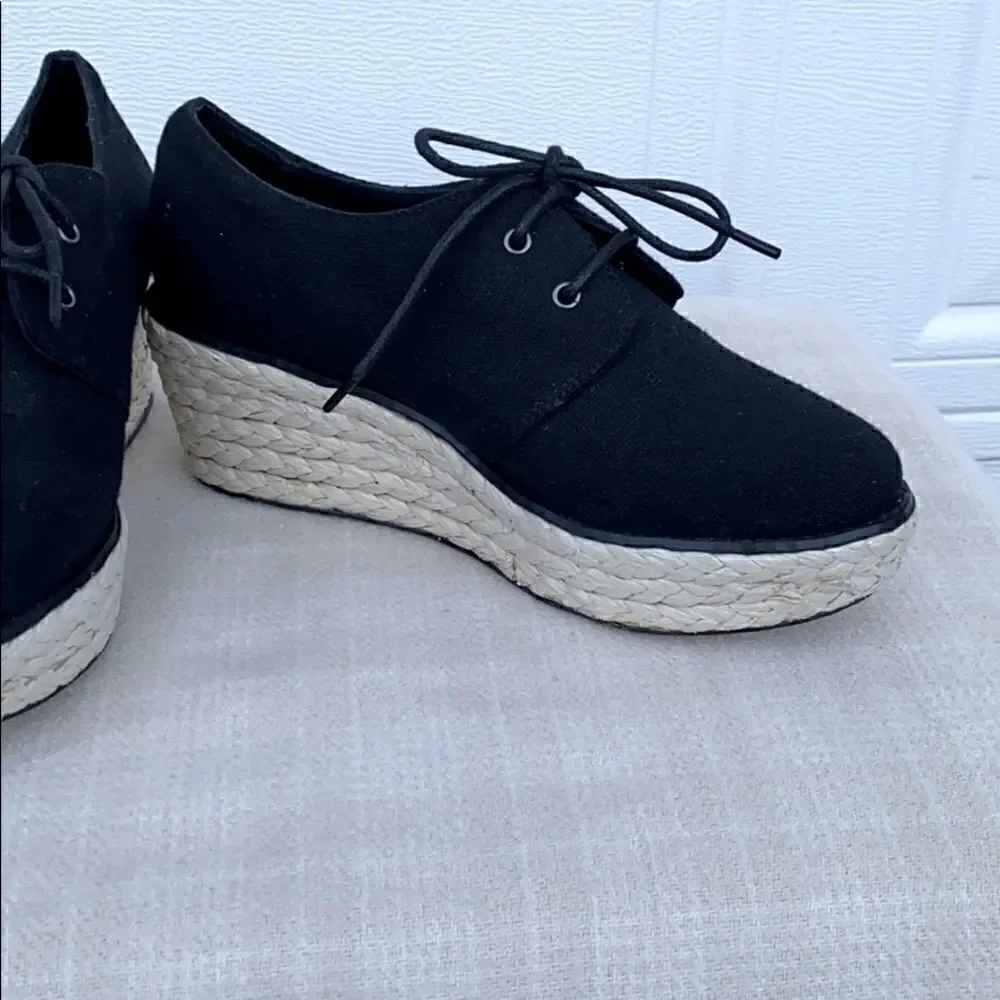 COPY - Shoemint Color block Platform Espadrille